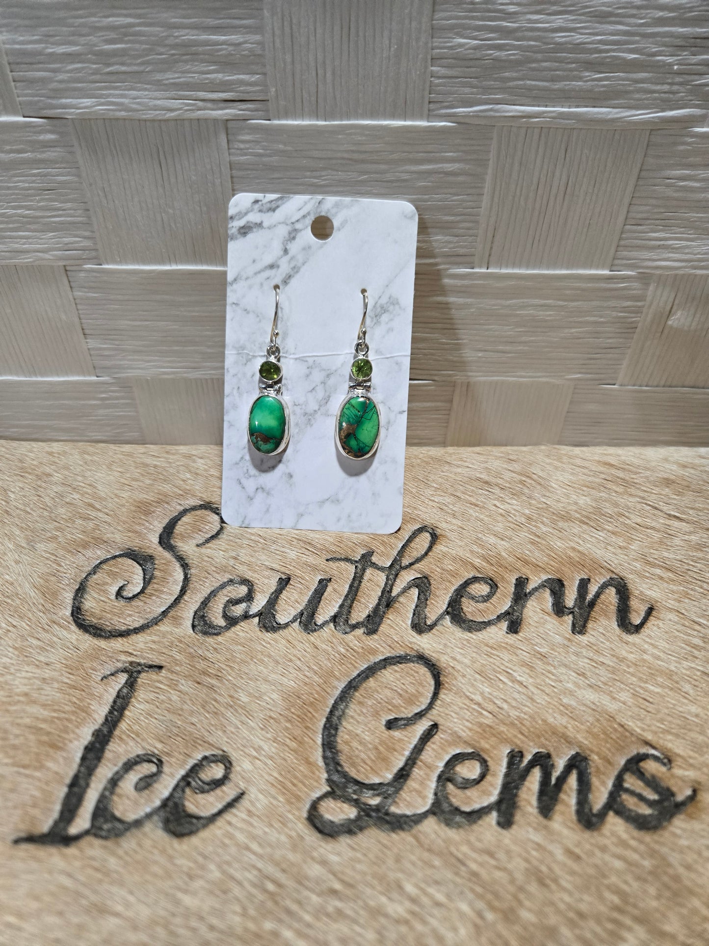 268 Green Mojave Turquoise and Peridot