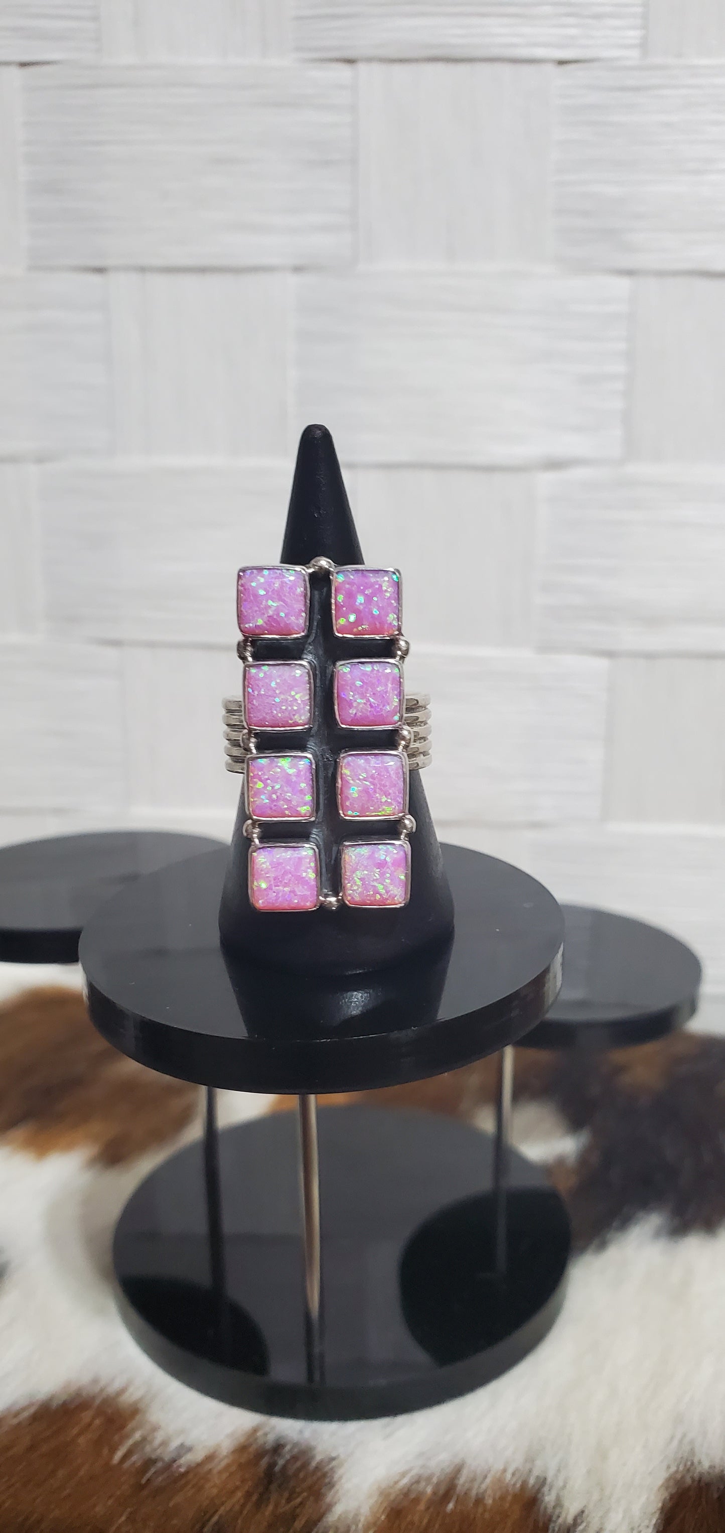 174 Pink Fire Opal Sz 7.75