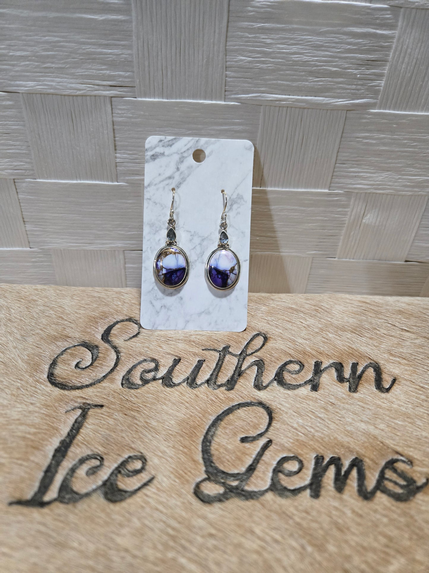 402 Violet Dahlia and Blue Topaz