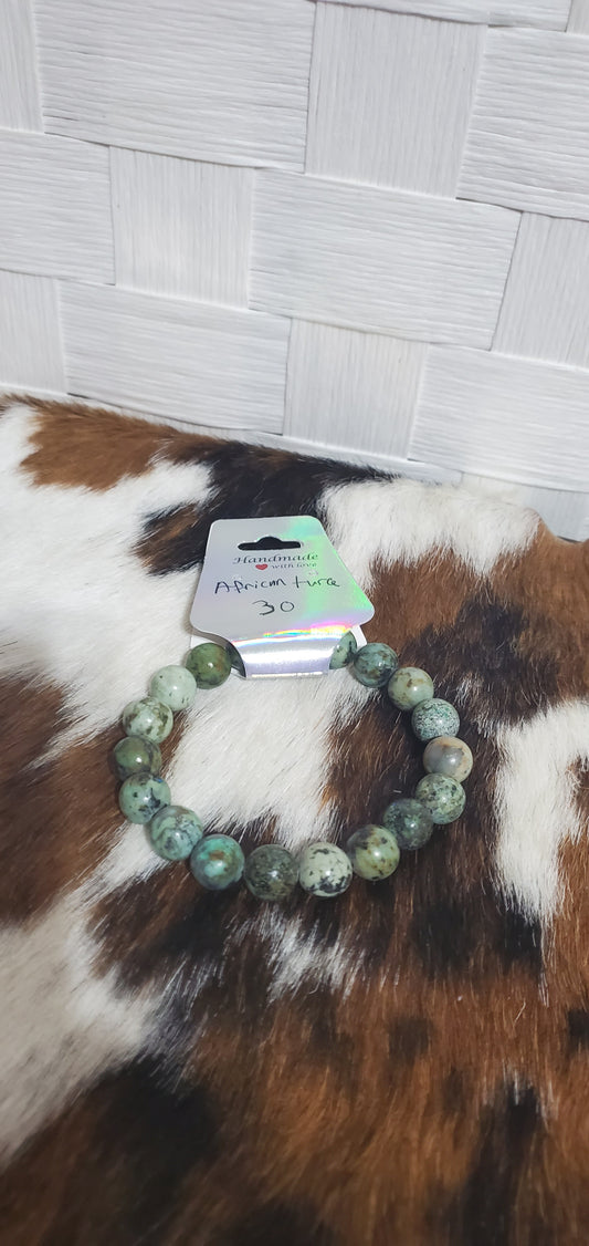 904 African Turquoise Stretch Bracelet