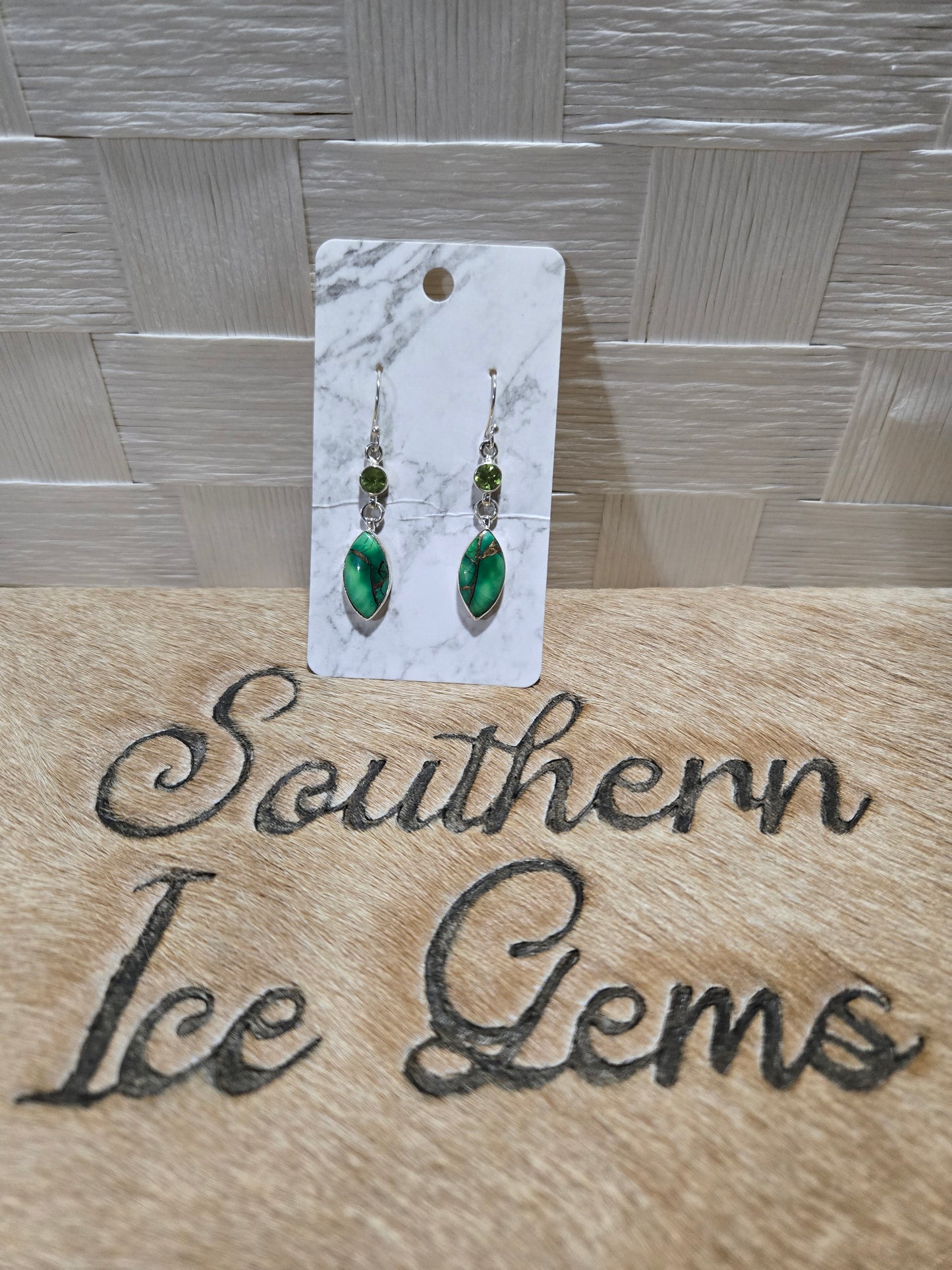 164 Green Mojave Turquoise and Peridot
