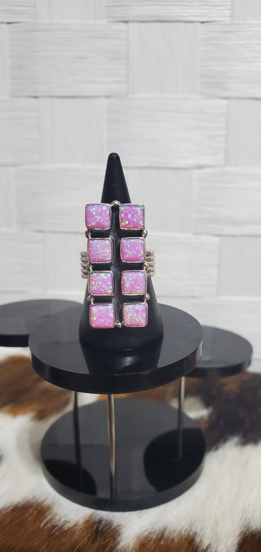 174 Pink Fire Opal Sz 7.75