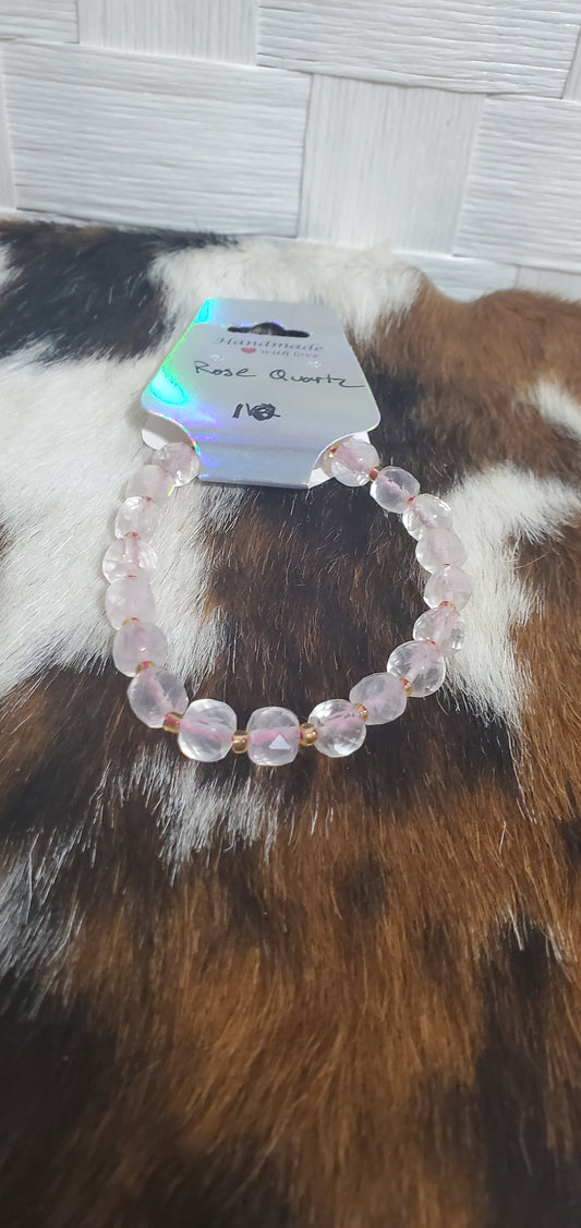 201 Rose Quartz Stretch Bracelet
