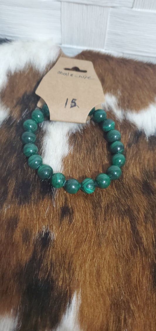 314 Malachite Stretch Bracelet