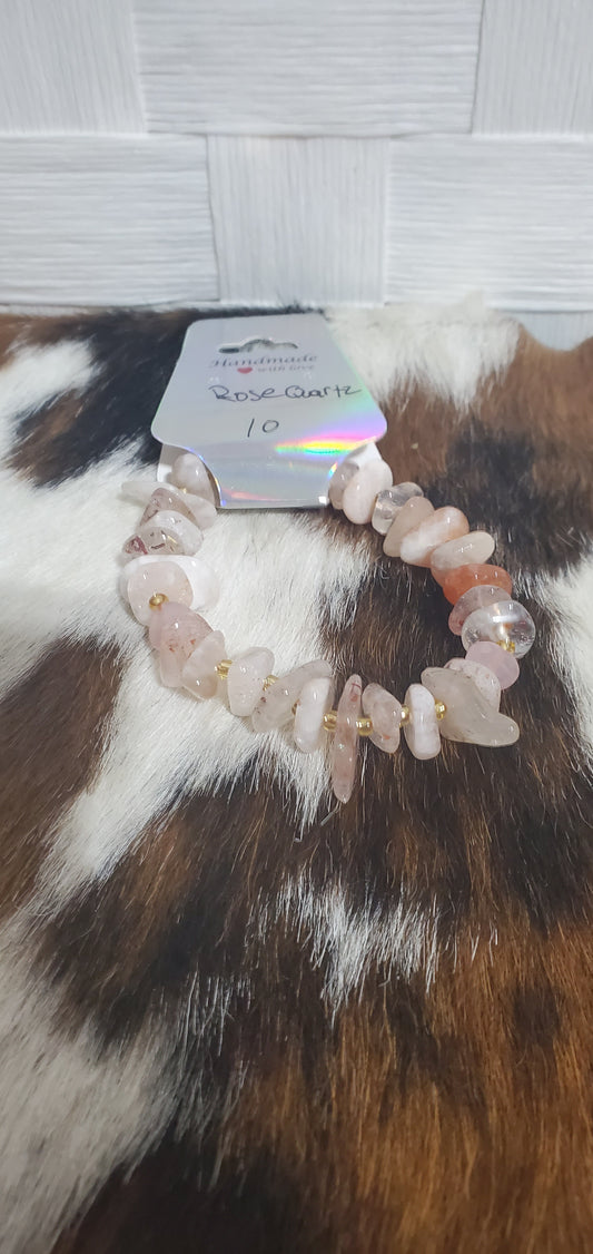 862 Rose Quartz Stretch Bracelet