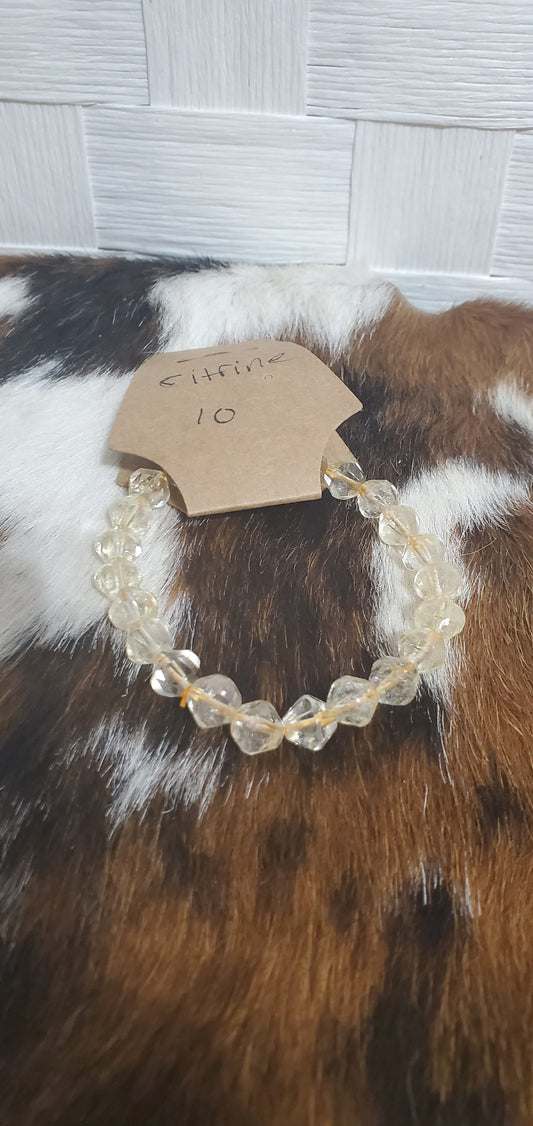878 Citrine Stretch Bracelet