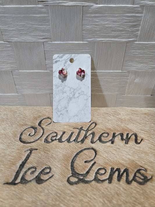 496 Rose Dahlia Cactus Studs