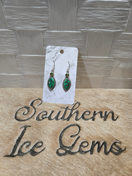281 Green Mojave Turquoise and Peridot
