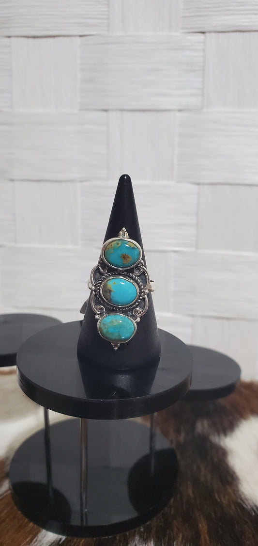 942 Turquoise Sz 7 Adjustable