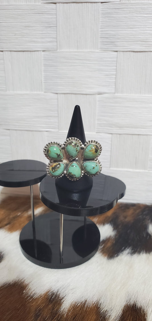 986 Turquoise Cluster Sz 7