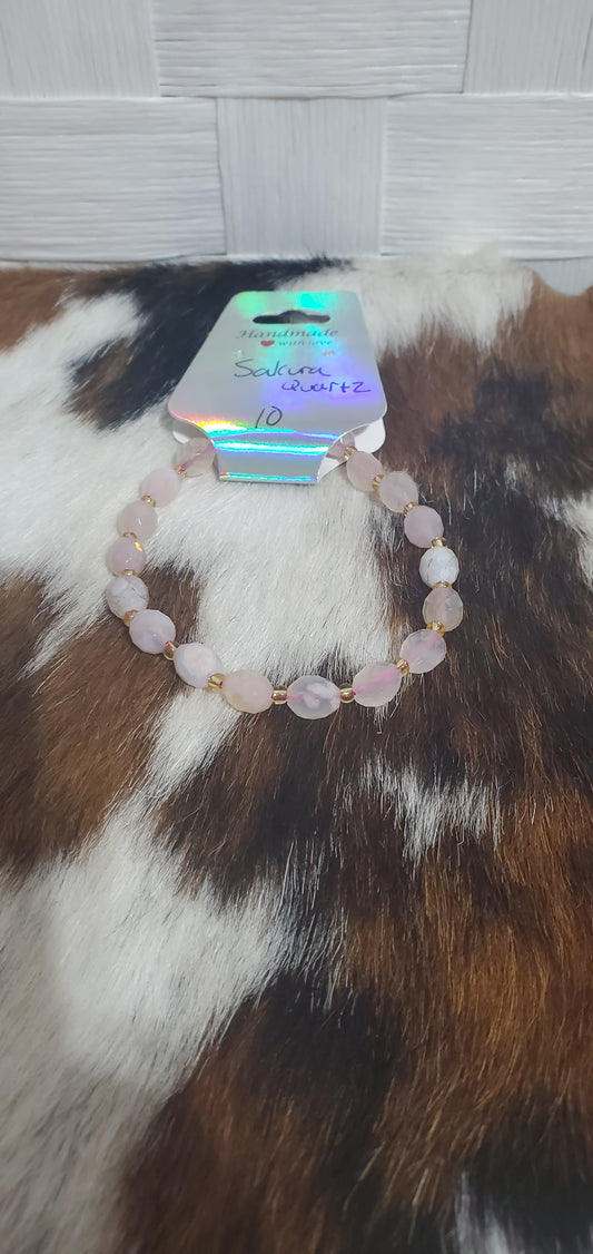 877 Sakura Quartz Stretch Bracelet